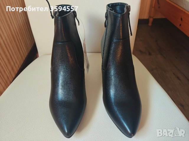Дамски боти черни, снимка 4 - Дамски боти - 51608040