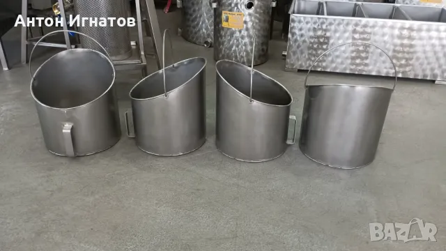 Ведро за овче мляко. Ведро за доене на овце.