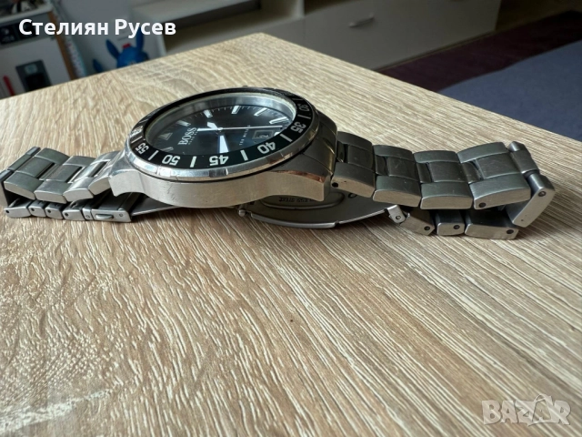 мъжки метален часовник Hugo Boss 100 meters deep ocean bracelet de montre HB-271-1-27-2806 / HB15132, снимка 3 - Мъжки - 52028473