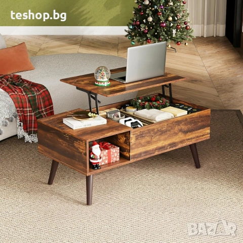 Холна маса WLIVE регулируема с място за съхранение, снимка 3 - Маси - 53043714