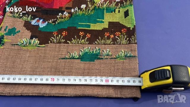 Стар гоблен тъкан, снимка 10 - Антикварни и старинни предмети - 51644289