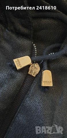 VERSACE Jeans Couture Womens Hoodie Size S /XS ОРИГИНАЛ! Дамски Суичер Тип Яке!, снимка 2 - Спортни екипи - 33116828