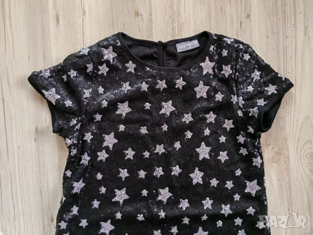 Рокля с пайети 140 см, снимка 3 - Детски рокли и поли - 47976262