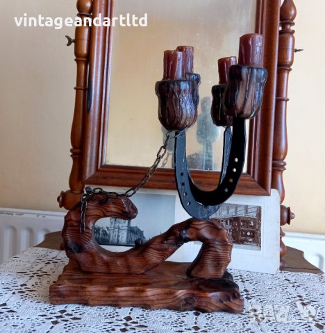 колекционерски арт свещник, снимка 4 - Антикварни и старинни предмети - 39045088