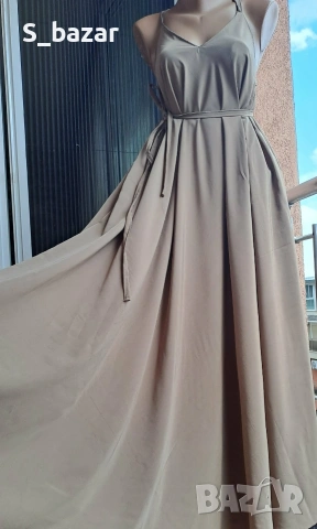 Пясъчна рокля с гол гръб,one size