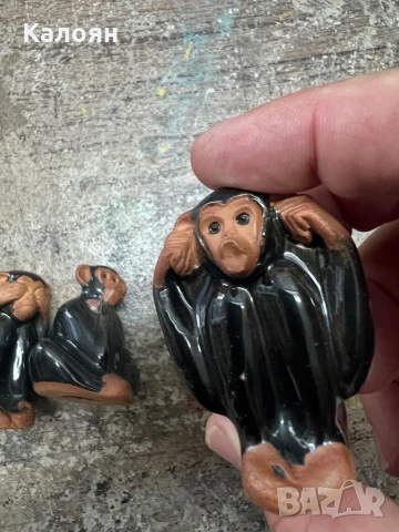 Керамични маймунки с глазура , снимка 6 - Декорация за дома - 51170401