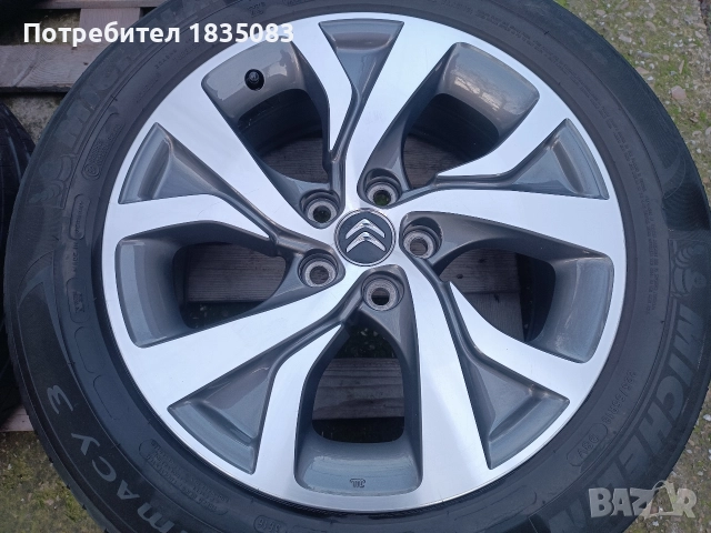 Лети джанти 18ки 5х114.3 Mitsubishi, Citroen, Peugeot + летни гуми 225/55/18 Michelin, снимка 6 - Гуми и джанти - 52685637
