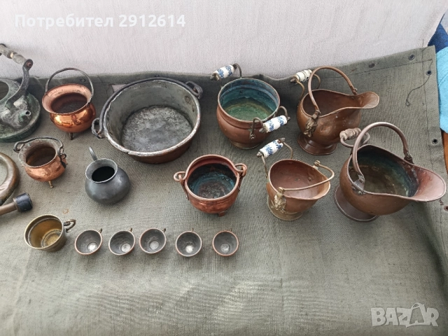 Медни съдове за декорация 