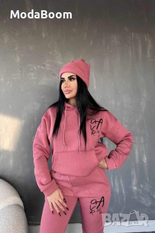 🤩Дамски ватирани екипи + ПОДАРЪК💥 Шапка🎁🤩, снимка 4 - Спортни екипи - 43512989