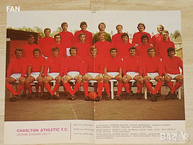 Плакати / снимки на английски отбори от началото на 70-те години Арсенал, Чарлтън, Лестър, Нюкасъл, снимка 3 - Фен артикули - 32505053