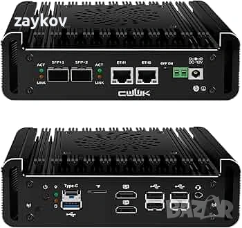 N150 Мини PC Firewall Appliance, 2 x 10GbE SFP+ мини компютър с 2 x i226-V 2.5GbE LAN, S1