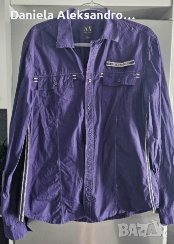 Armani Exchange оригинална нова риза L, снимка 4 - Ризи - 50516579