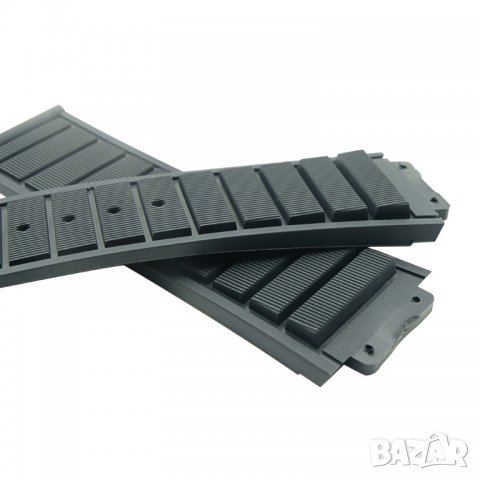 Оребрена каишка за часовник Hublot - код 0614, снимка 2 - Каишки за часовници - 28901651