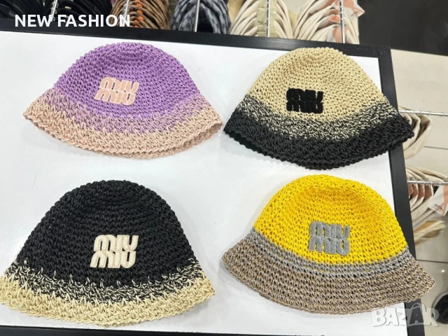 Дамски Шапки ✨ MIU MIU , снимка 6 - Шапки - 50802384