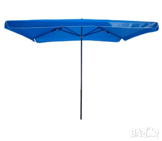 Градински чадър 300x260 см – Зелен плат с черна основа, снимка 5 - Други стоки за дома - 52098601