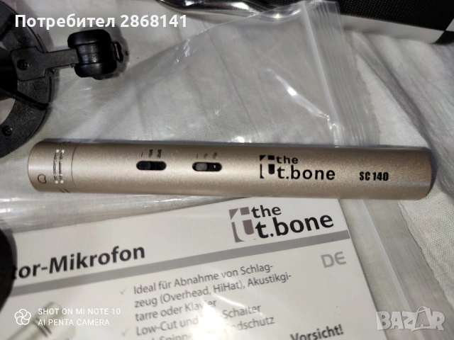 Thomann t.bone SC140 кондензаторен микрофон, снимка 3 - Микрофони - 53417130