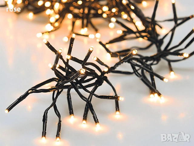 НОВИ! Гирлянд 3D лампички 576 LED 5м 8 режима дистанционно, снимка 2 - Декорация за дома - 52405399