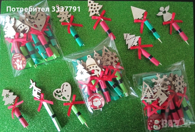 Ръчно изработени коледни късмети, снимка 3 - Други стоки за дома - 52592020