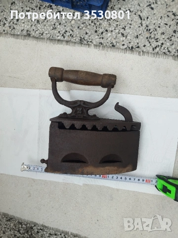 Стара автентична ютия на жар , снимка 4 - Други ценни предмети - 53455005