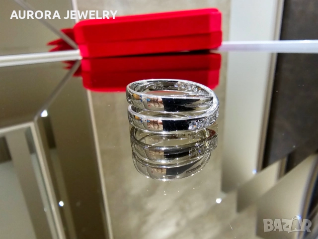 CARTIER Etincelle de Cartier White Gold Diamonds Дамски Пръстен, снимка 5 - Пръстени - 52854774