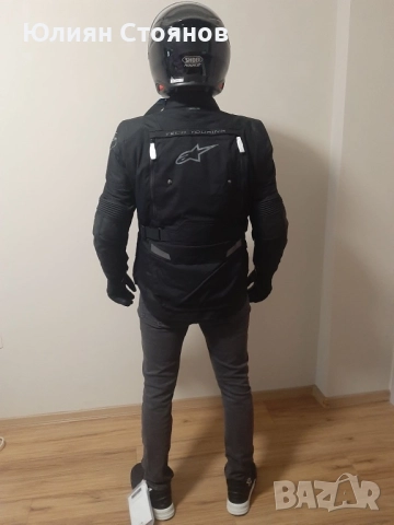 Alpinestars/Shoei - мото екипировка - каска, яке, маратонки, визьор, пинлок, ръкавици, снимка 8 - Спортна екипировка - 52452591