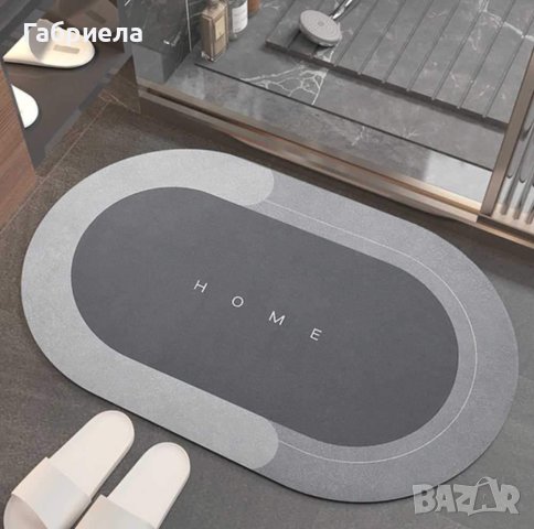 Силно абсорбиращ килим за баня против хлъзгане