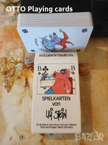 Немски, колекционерски стари карти за игра, оригинал Uli Stein