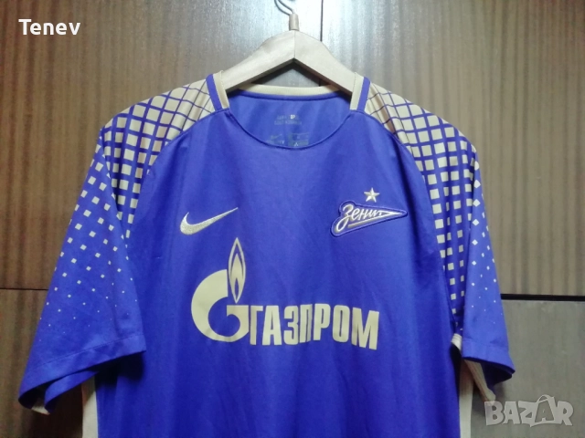 Зенит Санкт Петербург Nike оригинална тениска фланелка трети екип 2017/2018 Zenit размер XL Русия, снимка 4 - Тениски - 52900653