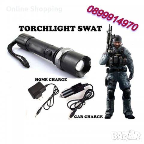 Акумулаторно многофункционално фенерче Swat Torch, снимка 2 - Друга електроника - 39891248