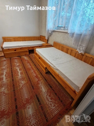 Дървени легло бял бор масив чамови 