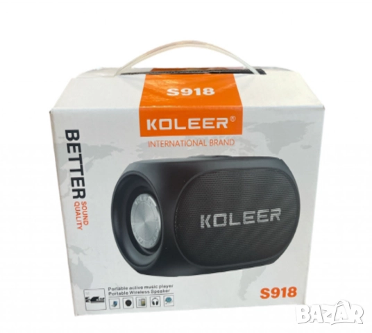 Мощна преносима Bluetooth тонколона KOLEER S918, снимка 3 - Друга електроника - 52133944