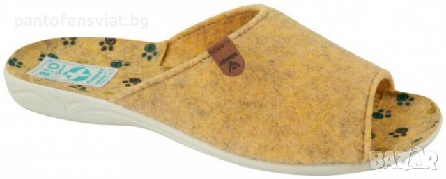 Дамски чехли ADANEX горчица 36/41