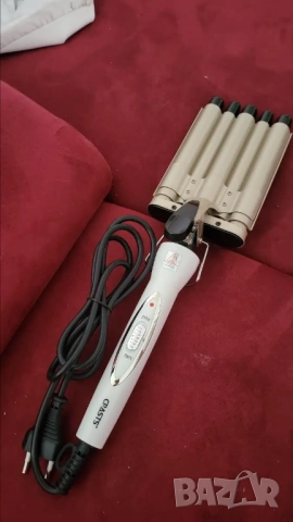 Тройна ретро преса за къдрене на коса  , снимка 3 - Преси за коса - 51773336