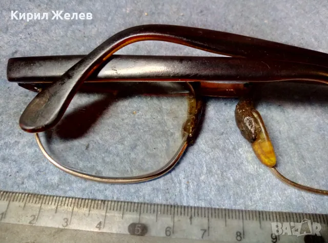 СТАРИ ДИОПТРИЧНИ ОЧИЛА с РАМКА с ДЕБЕЛА МАРКИРАНА ПОЗЛАТА 20 МИКРОНА 27194, снимка 7 - Антикварни и старинни предмети - 47541365
