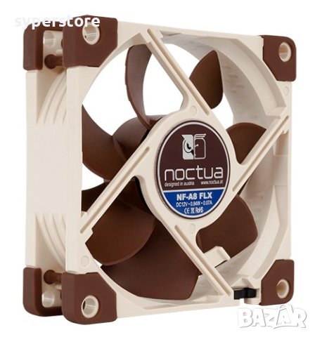 Вентилатор за компютър 80x80x25mm Noctua NF-A8-FLX SSO2 Bearing 3-pin 2000RPM 12V
