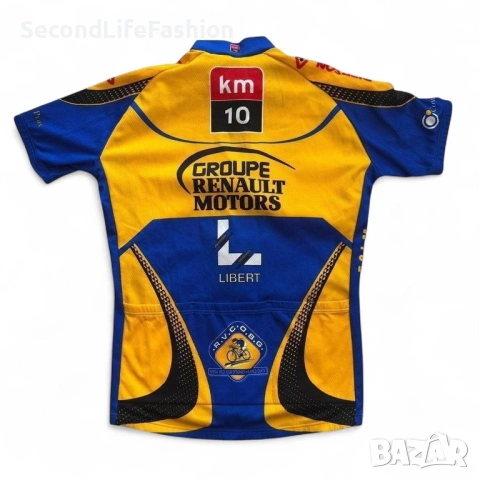 Винтидж вело тениска колоездачна фланелка Groupe Renault Motors размер M, снимка 6 - Спортни дрехи, екипи - 53278581