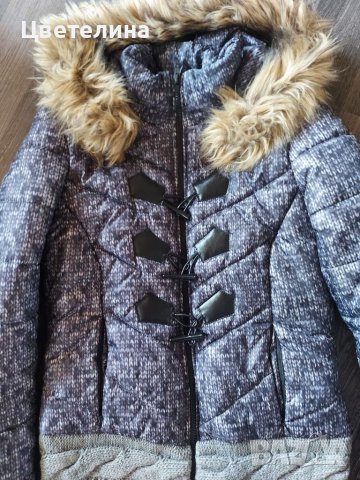 Дамско яке с плетиво, снимка 2 - Якета - 38183369
