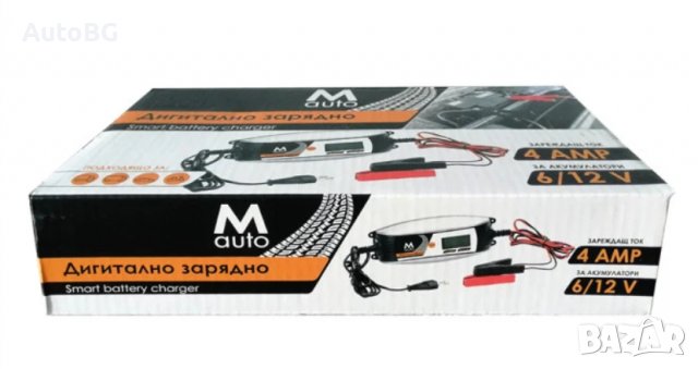 Дигитално зарядно устройство M Auto 6V/12V 2A/4A, снимка 3 - Аксесоари и консумативи - 39609083