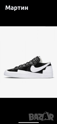 Мъжки обувки Nike x sacai Blazer Low - номер 46, снимка 4 - Спортни обувки - 36873794