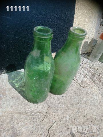 Стари стъклени шишета от боза 1 литър , снимка 4 - Колекции - 33198150