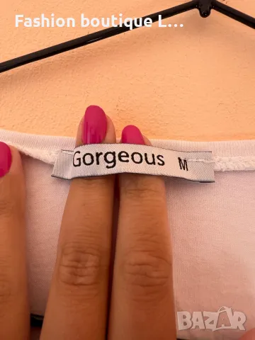 Нова бяла тениска с череп 95% памук М размер ❤️  , снимка 3 - Тениски - 47737657