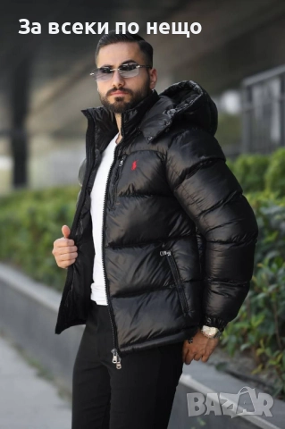 Polo Ralph Lauren Мъжко Черно Зимно Яке С Качулка Код A1159, снимка 3 - Якета - 52675859