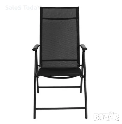 Градински стол, Сгъваем, Метал, 102см, снимка 5 - Градински мебели, декорация  - 49346932