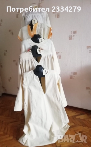 Стари женски ризи, Фолклорни, 100% автентични. , снимка 2 - Антикварни и старинни предмети - 52793253