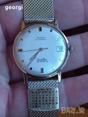 позлатен часовник Anker automatic 25 jewels, снимка 11 - Мъжки - 44058022