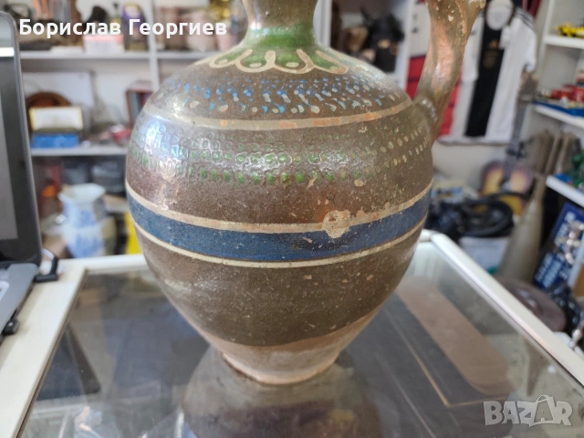 Стара стомна делва керамика, снимка 3 - Антикварни и старинни предмети - 53110925