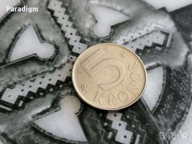 Mонета - Швеция - 5 крони | 1983г.