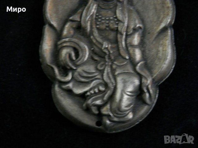 ТИБЕТ НЕПАЛ АЗИЯ МЕДАЛЬОН БУДА АМУЛЕТ ТАЛИСМАН , снимка 3 - Антикварни и старинни предмети - 43644349