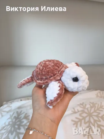 Плетена костенурка - Свети Валентин , снимка 3 - Плюшени играчки - 49077992