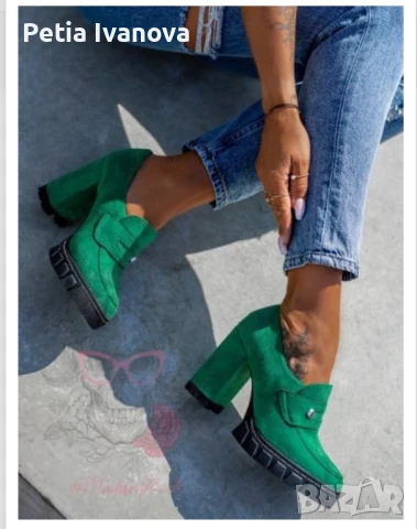 Мокасини на ток